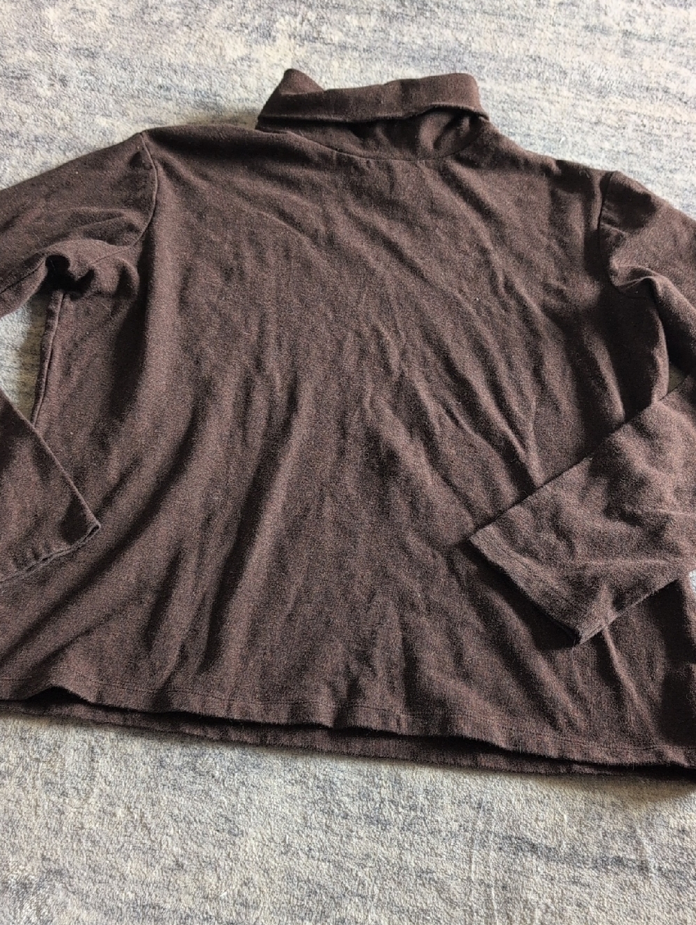 Northcrest Long Sleeve Knit Top in Dark Brown